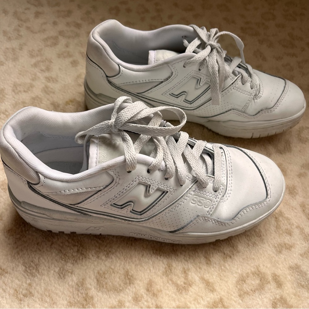 New Balance white 550 sneakers - Picture 11 of 12